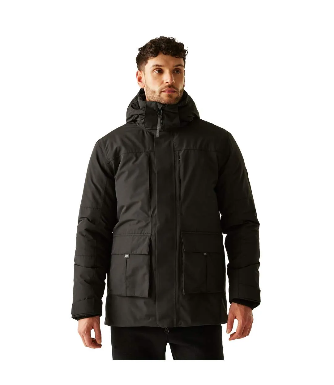 Veste Imperméable Marron Homme Noir Regatta-1