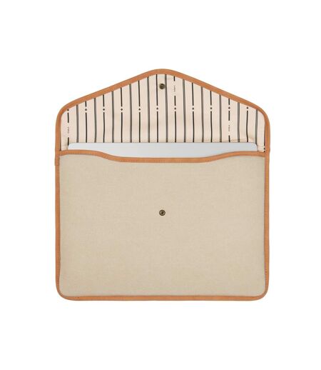 Bosler canvas recycled laptop sleeve one size beige Vinga