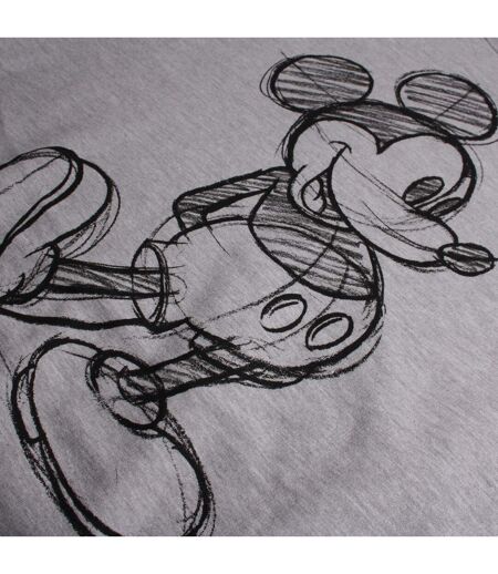Disney - Sweat court - Femme (Gris chiné) - UTTV440