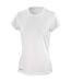 T-shirt sport à manches courtes femme blanc Spiro-1