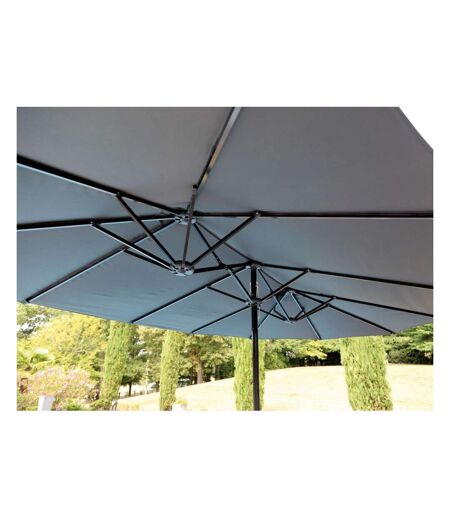 Parasol en acier 4.5x2.7 m Ovale Taupe