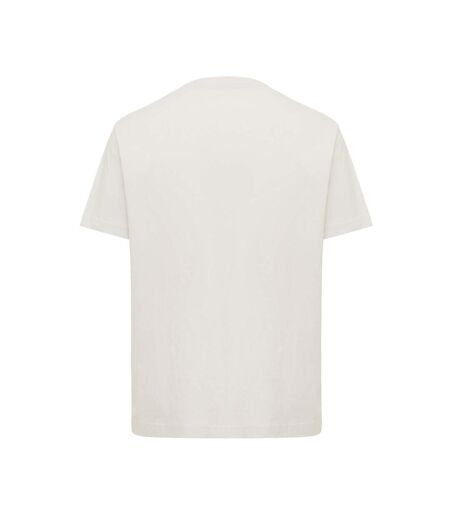 Unisex adult kakadu recycled cotton relaxed fit t-shirt ivory white Iqoniq