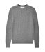 Pull Motif/style Maille Torsadée Marlow Homme Gris Jack Wills-2