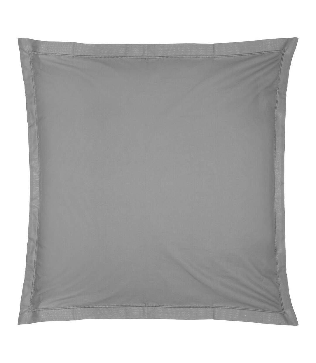 Taie d'Oreiller Percale 63x63cm Gris-1