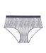 Lot de 3 culottes femme  en coton uni imprimé ceinture fine 2cm Pck29 Pierre Cardin-3