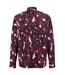 Mens Abstract Long-sleeved Shirt Medium Pink Boss-1
