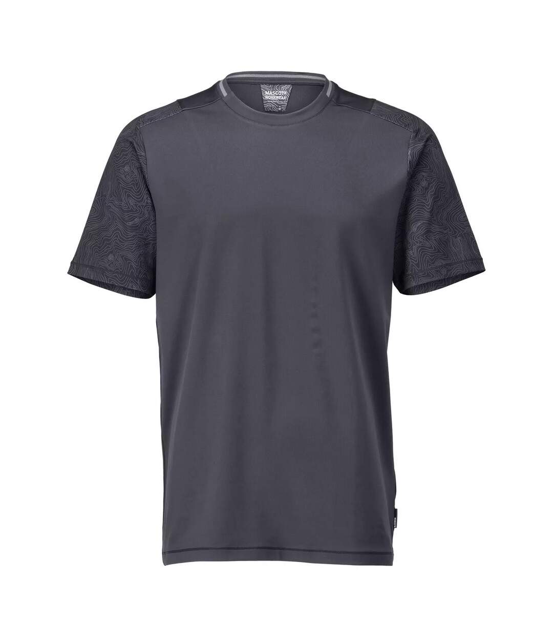 T-shirt Manches Courtes Customised Homme Gris Pierre Mascot-1