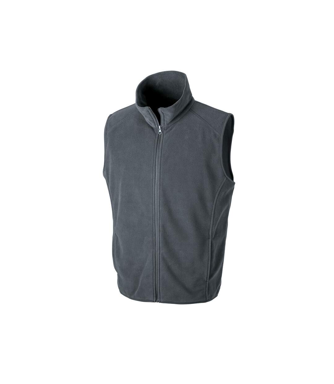 Core adults unisex microfleece gilet charcoal Result