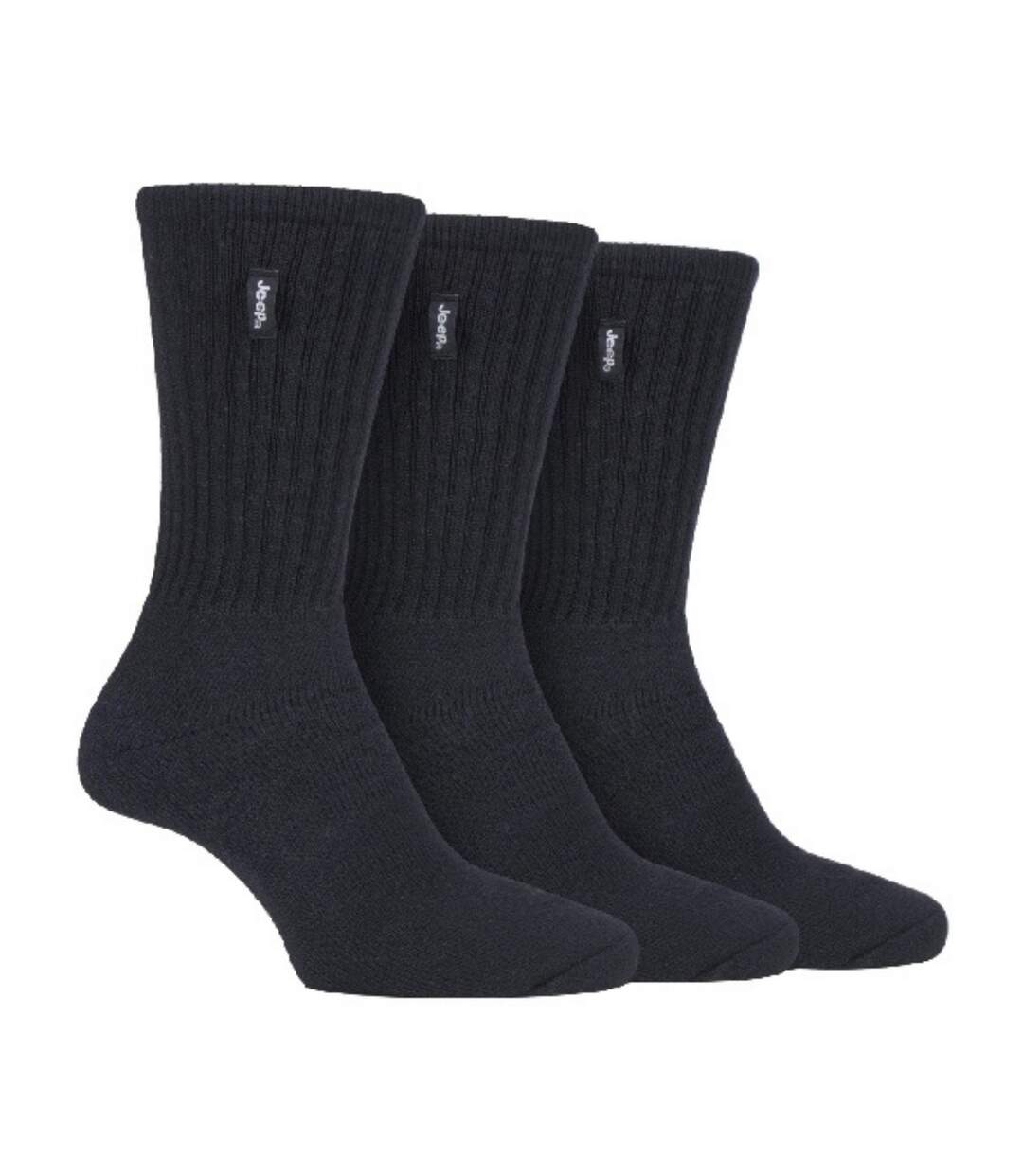 3 Pack Mens Vintage Cotton Cushioned Socks for Hiking Boots-1