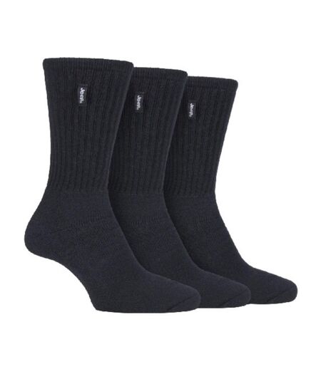 3 Pack Mens Vintage Cotton Cushioned Socks for Hiking Boots