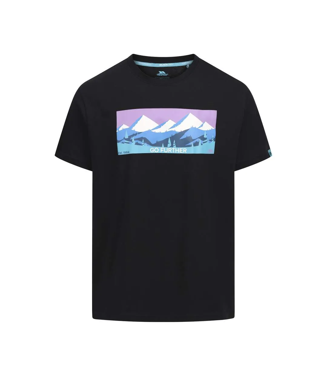 T-shirt Sven Homme Noir Trespass-1