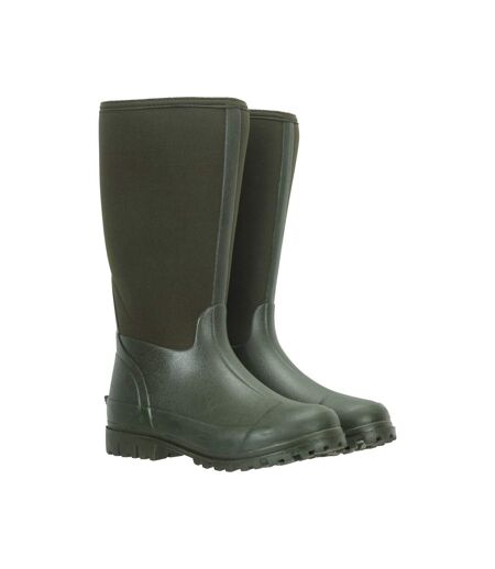 Mountain Warehouse Womens/Ladies Mucker Neoprene Calf Boots (Green) - UTMW1108