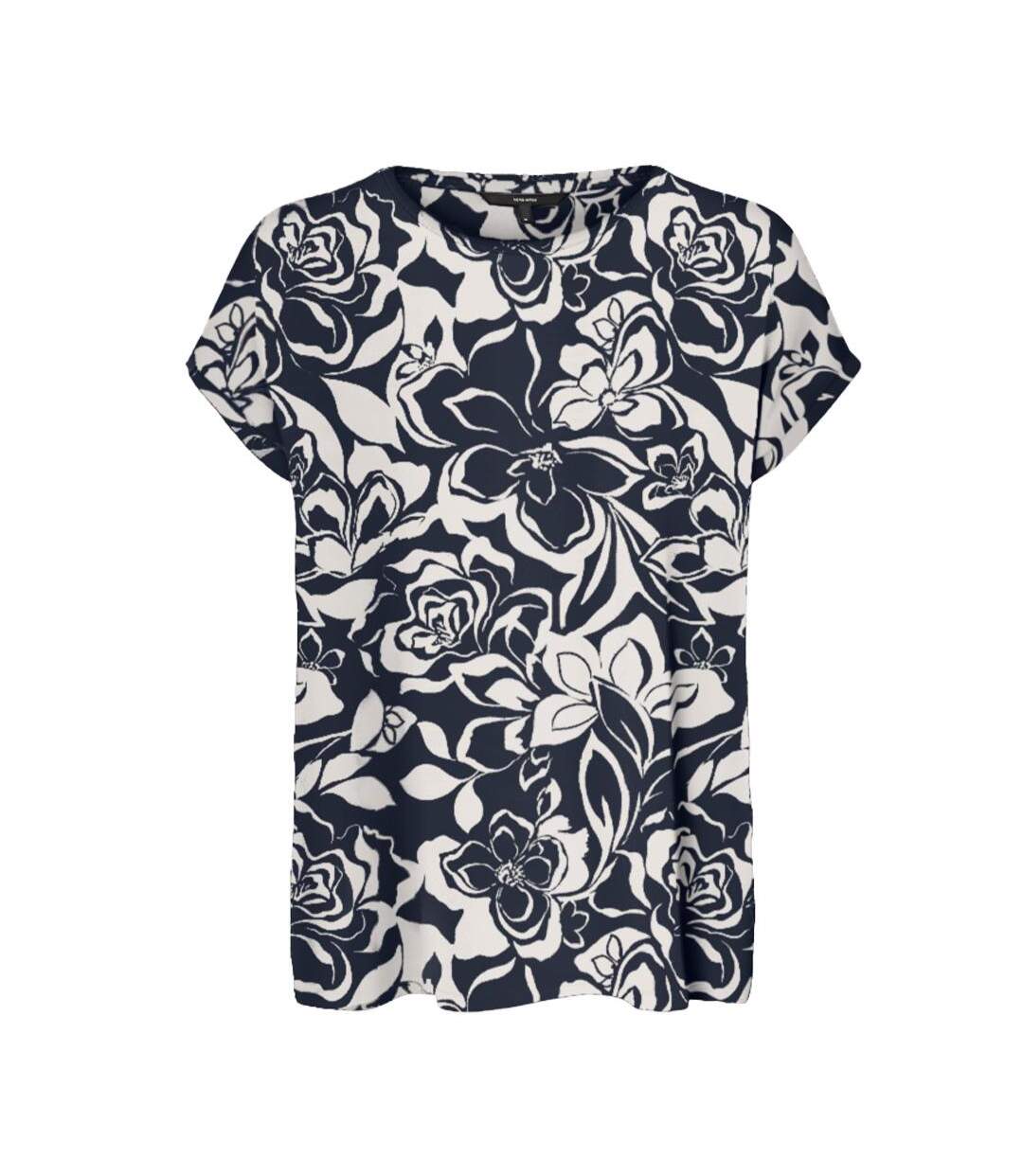 T-Shirt marine/blanc femme vero moda mava-1