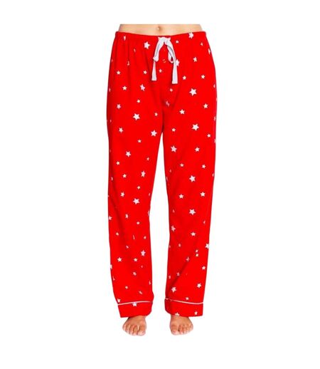 Bas De Pyjama Motif/style Imprimé Étoile En Alu Femme Rouge PJ Salvage