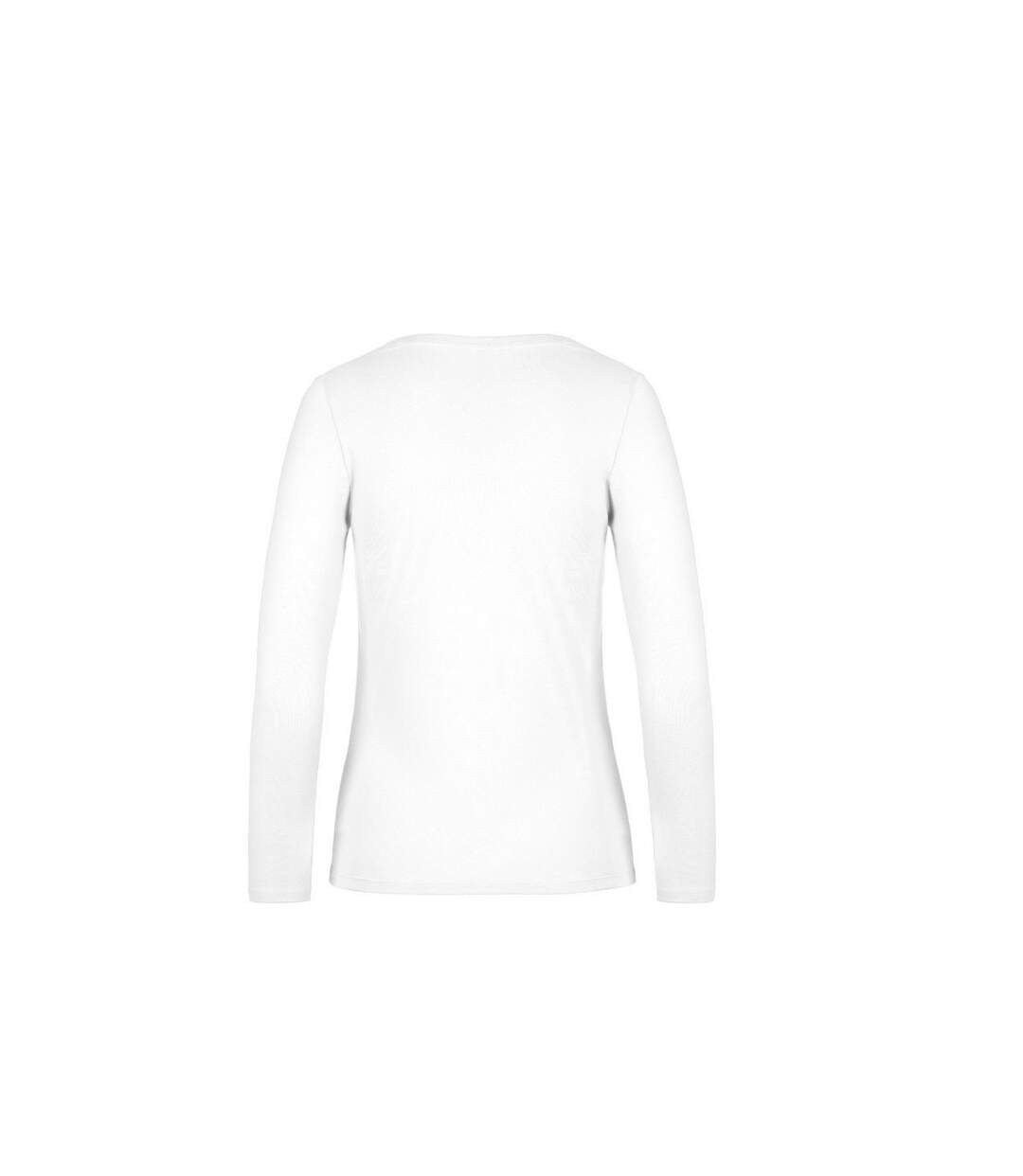 Womens/ladies #e190 lsl top white B&C-2