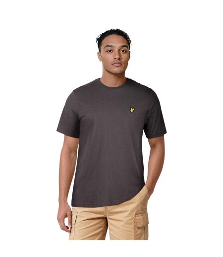 Mens Logo Cotton T-shirt Gunmetal Lyle & Scott