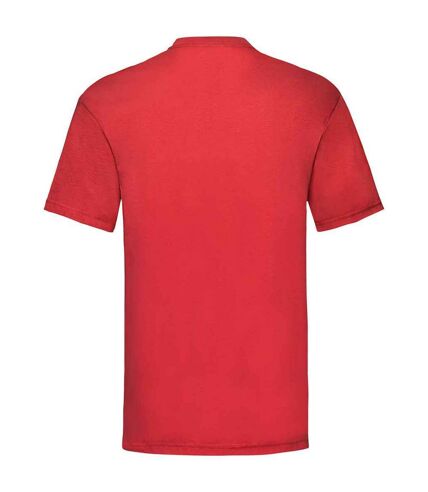 Mens valueweight t-shirt red Fruit of the Loom