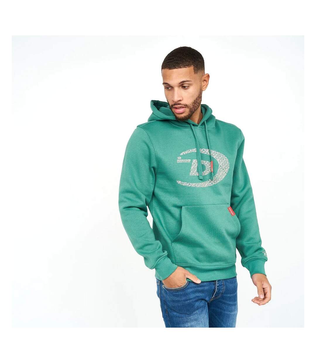 Duck and Cover Mens Bromley Hoodie (Green)