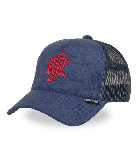 Casquette trucker suédine unie avec filet logo brodé Light My Fire Rock'n Free Life