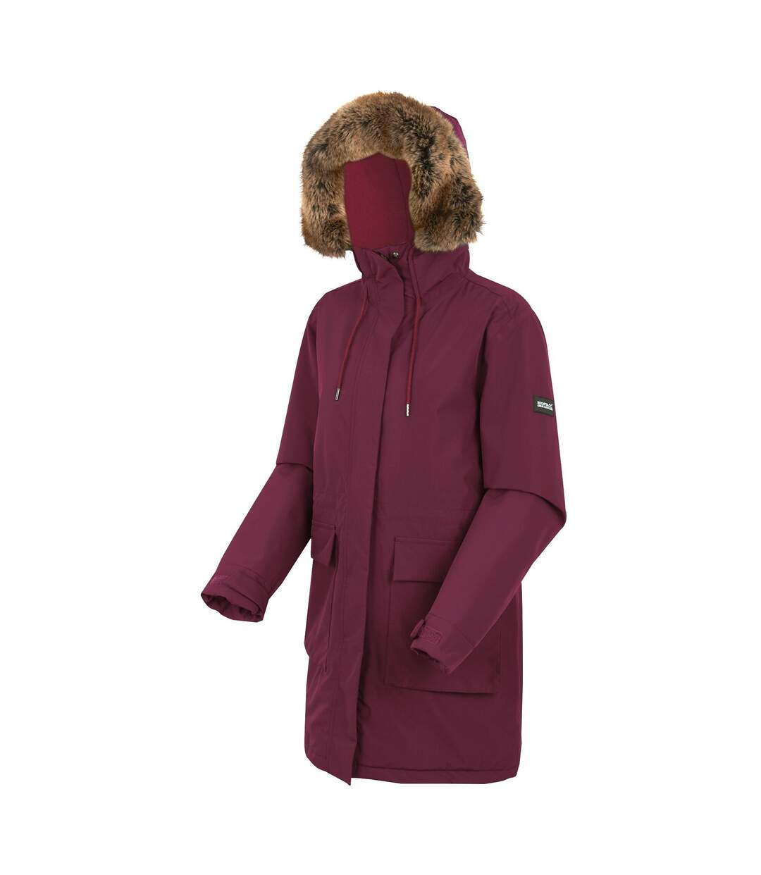 Veste Imperméable Sabinka Femme Figue Cerise Foncé Regatta-4