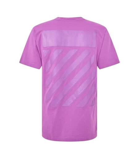 T-shirt Motif/style Imprimé Graphique Homme Rose Pâle Off White