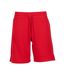 Short De Jogging Basic Femme Rouge Vif Build Your Brand-1