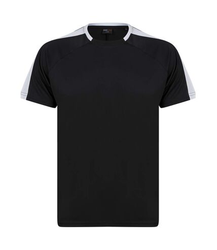 Finden & Hales Unisex Adult Team T-Shirt (Black/White) - UTRW8321