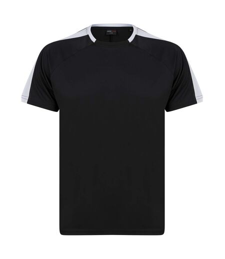 Finden & Hales Unisex Adult Team T-Shirt (Black/White)