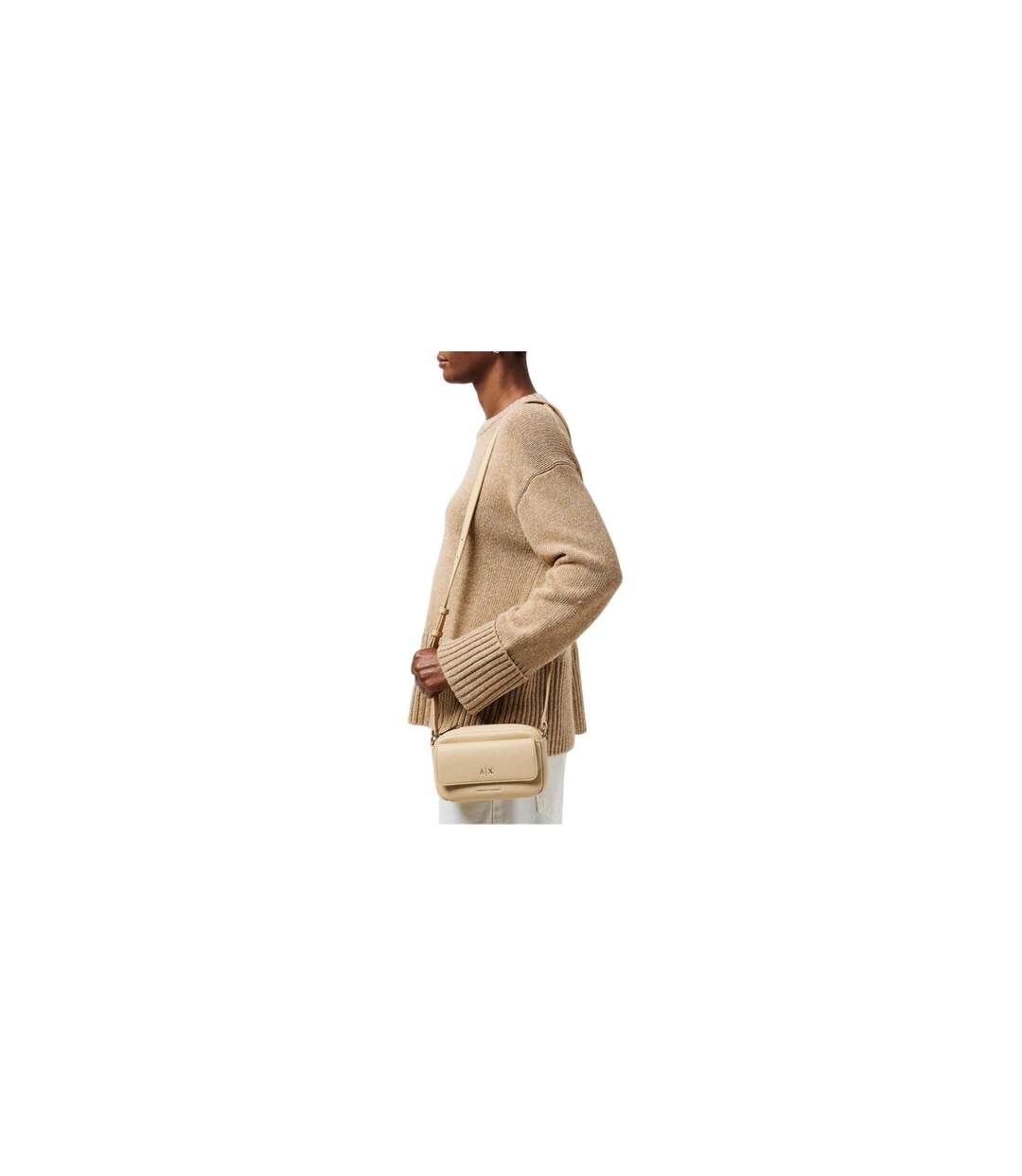 Pebble Messenger Bag One Size Beige Armani Exchange-1
