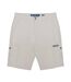 Short À Poches Motif/style Logo En Caoutchouc Homme Blanc Cassé Lambretta-2