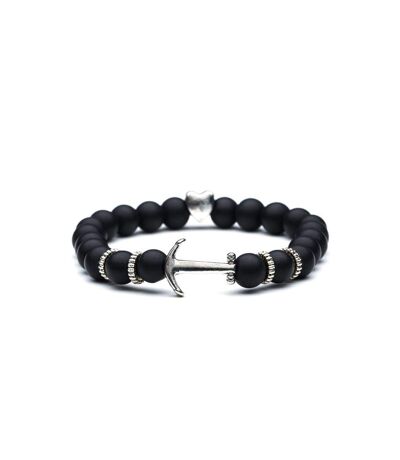 Bracelet Ancre en Onyx noir