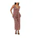 Womens/ladies Floral Pattern Sleeveless Jumpsuit Black Brave Soul-2