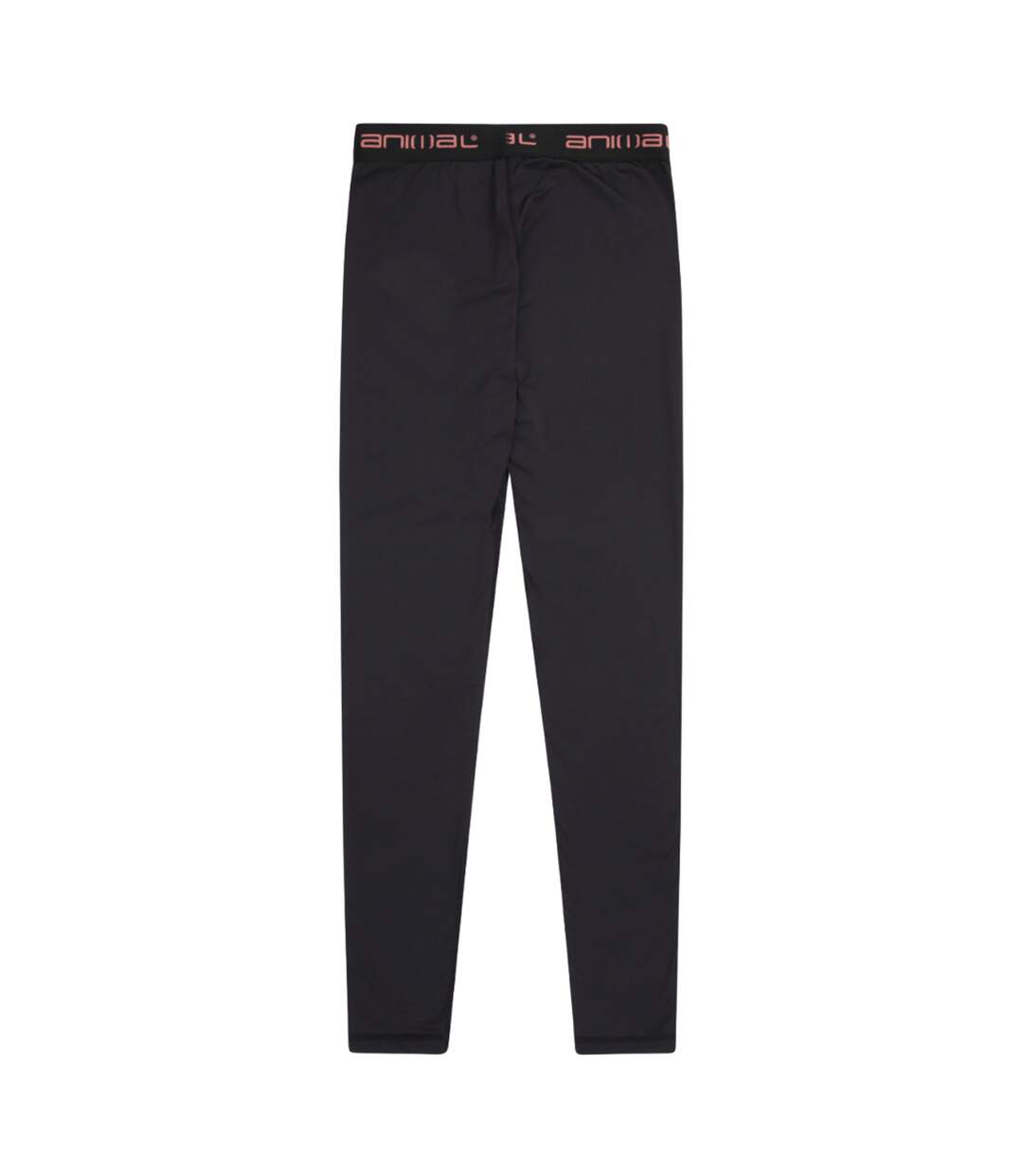 Womens/ladies Piste Base Layer Leggings Jet Black Animal-3