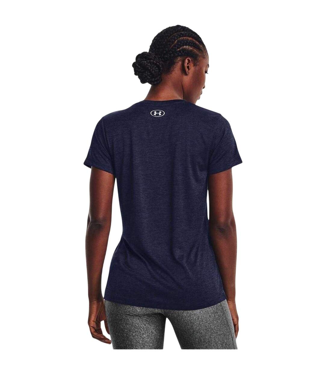 T-shirt Motif/style À Nœud Femme Bleu Nuit Under Armour-2