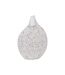 Vase Déco Abstrait Nairobi 46cm Blanc-1