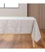 Nappe Jacquard Imprimé Doriane 140x240cm Taupe-1