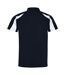 AWDis Just Cool Mens Short Sleeve Contrast Panel Polo Shirt (French Navy/Arctic White) - UTRW3479-2