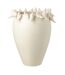 Vase Déco en Argile Budgie 50cm Blanc-1