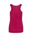 Just Cool Girlie Fit Sports Ladies Vest / Tank Top (Hot Pink)
