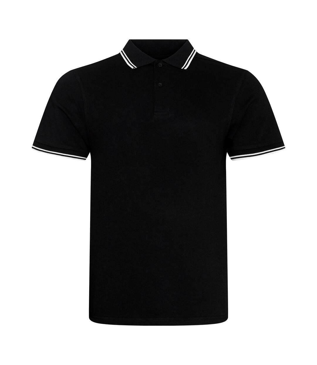 AWDis Polo à pointe en stretch pour hommes (Noir / blanc) - UTRW6081