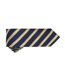 Mens stripe waffle tie one size navy/gold Premier