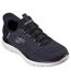 Mens Summits Key Pace Mesh Slip-in Flat Trainers Black Skechers-1