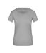 T-shirt Active Femme Gris Clair Chiné James And Nicholson-1