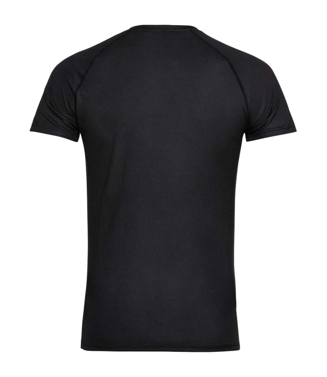 Mens Crew Neck Slim T-shirt Black Odlo-2