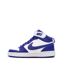 Baskets blanches/bleu femme nike court borough mid 2-1