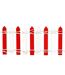 Accessoire Village de Noël Barrière 9cm Rouge & Blanc-3