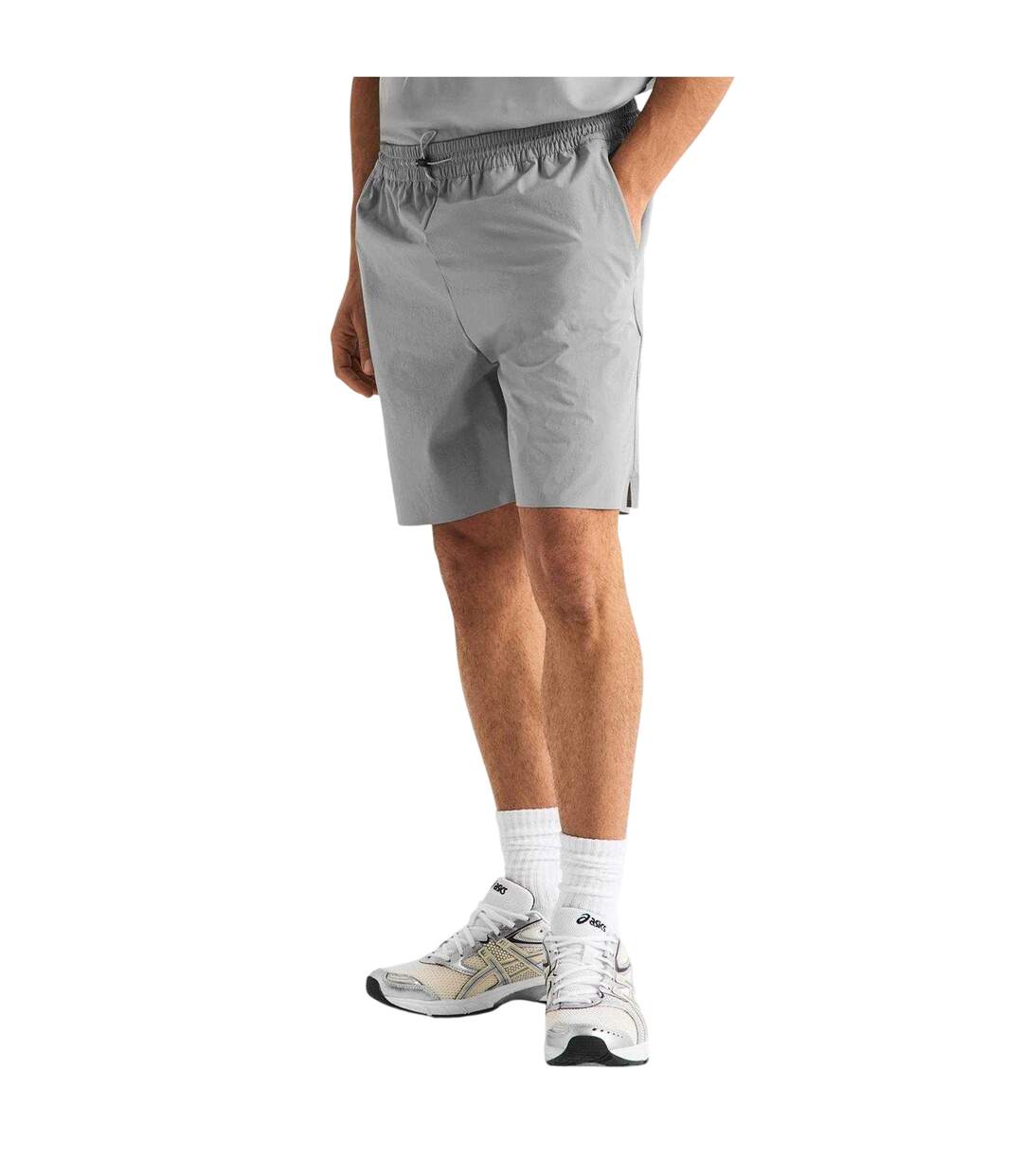 Mens Performance Gym Shorts Mid Grey Condition-3