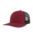 Casquette Trucker Motif/style 6 Panneaux Sonic-s Adulte Bordeaux Noir Atlantis Headwear-1