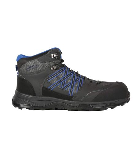 Regatta Mens Claystone Safety Boots (Briar Grey/Oxford Blue) - UTRG6573