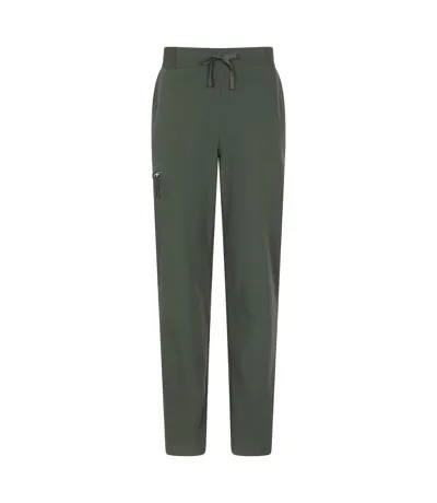Womens/ladies Adventure Water Resistant Short Trousers Khaki Green Mountain Warehouse